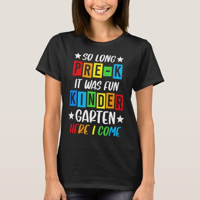 Pre-k Grad 2025 Preschool Graduation 2025 So Long  T-Shirt (Front)