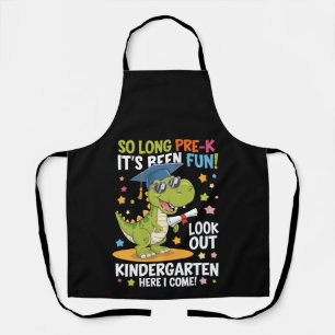 Pre K Graduate Kindergarten Dinosaur T Rex Apron