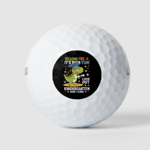 Pre K Graduate Kindergarten Dinosaur T Rex Golf Balls
