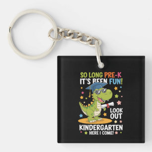 Pre K Graduate Kindergarten Dinosaur T Rex Keychain