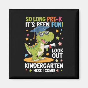 Pre K Graduate Kindergarten Dinosaur T Rex Magnet