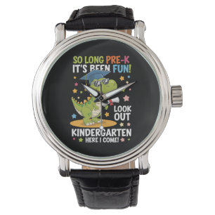 Pre K Graduate Kindergarten Dinosaur T Rex Watch