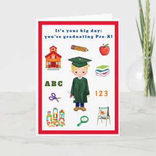Pre-K Graduation Card for boy