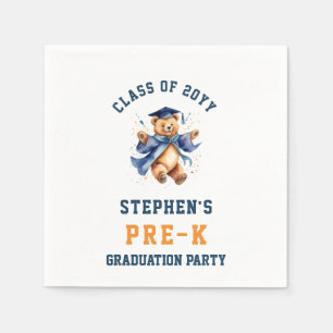 Pre-K Graduation Cute Teddy Party Napkin