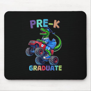 Pre-k Graduation Monster Truck Dinosaur Boys Kids Mouse Pad