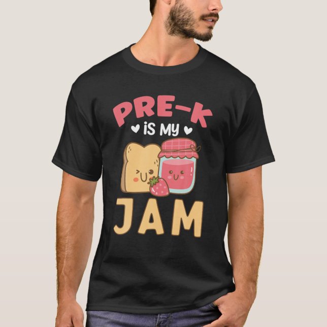 Pre-K Is My Jam | Funny Back To Shcool T-Shirt (Front)