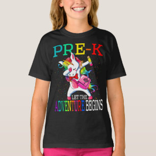 Pre-K Let The Adventure Begins Unicorn T-Shirt