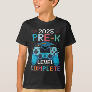 Pre-k Level Complete Video Gamer Boy Graduation T-Shirt