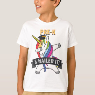 PRE K Nailed It Unicorn Dabbing Graduation T-Shirt