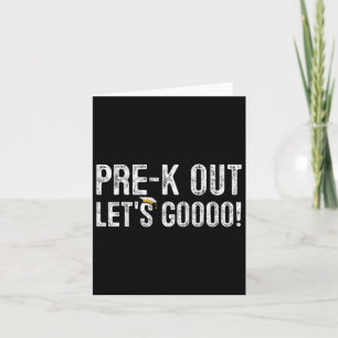 Pre-k Out Preschool Graduation 2025 Gifts Teacher  Card