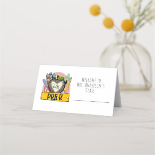 Pre-K Preschool Classroom Seating Place Card