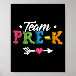 Pre-k Preschool Teacher Student Back To School  Poster