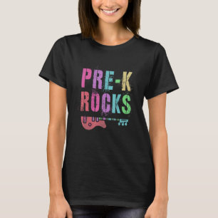 Pre K Rocks Student Teacher Rockstar Team Ready T T-Shirt