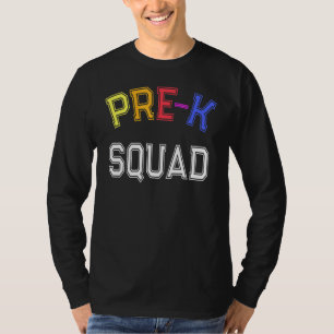 PRE-K SQUAD Reading Teacher Kindergarten Reader Cr T-Shirt