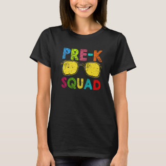 Pre K Squad Teacher Student Kids Preschool Back To T-Shirt