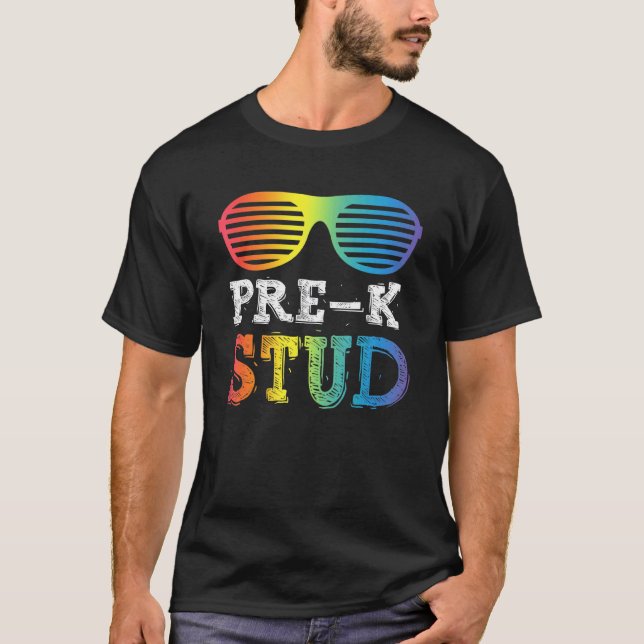 Pre K Stud  For Boys  Back To School T-Shirt (Front)