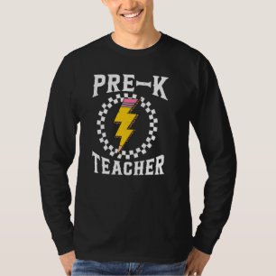 Pre-k Teacher Cute Retro Teacher Women Back to Sch T-Shirt