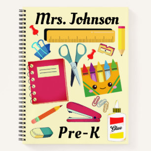 Pre-K Teacher's School Supplies Notebook