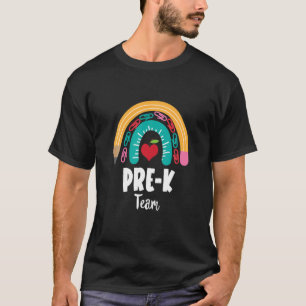 Pre-K Team, Funny Boho Rainbow Teachers School Mat T-Shirt