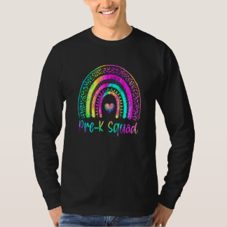 Pre K Tie Dye Team Pre K Squad First Day Of School T-Shirt