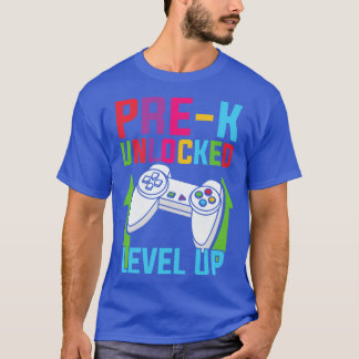 Pre K Unlocked Level Up Game Lover Back To School T-Shirt
