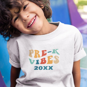 Pre-k vibes back to school retro  T-Shirt