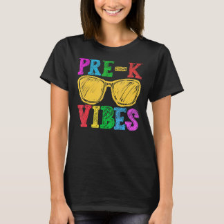 Pre K Vibes First Day Of Preschool Kids Back To Sc T-Shirt