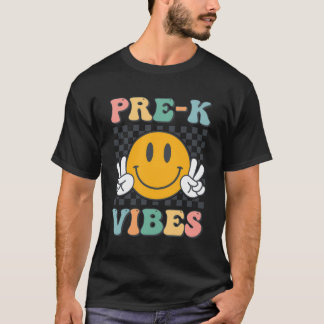 Pre-K Vibes Smile Back To School Pre K Team Teache T-Shirt