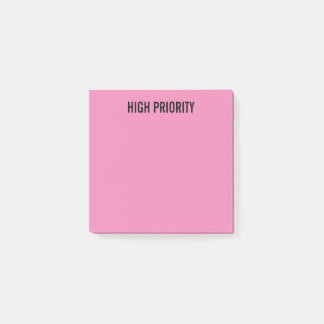 Pre-Labelled High Priority Pink Post-it Notes