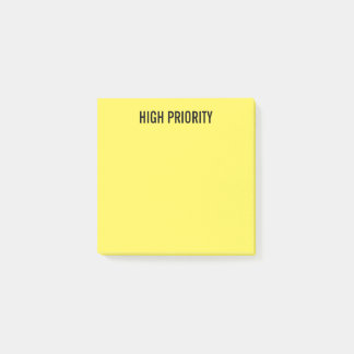 Pre-Labelled High Priority Yellow Post-it Notes