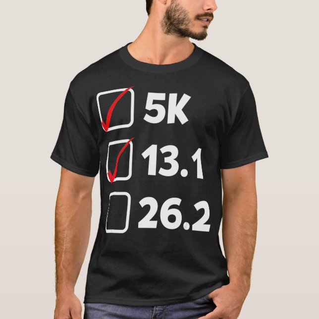 Pre Marathon Checklist Funny Running  T-Shirt (Front)