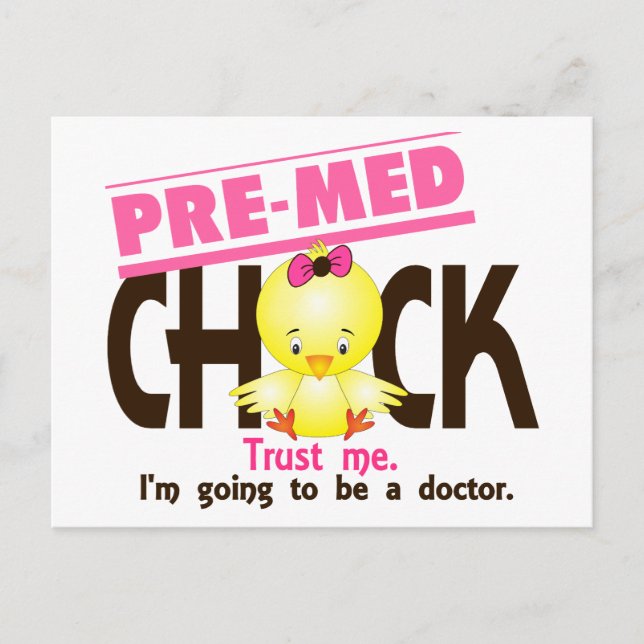 Pre-Med Chick 3 Postcard (Front)