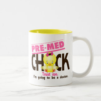 Pre-Med Chick 3 Two-Tone Coffee Mug