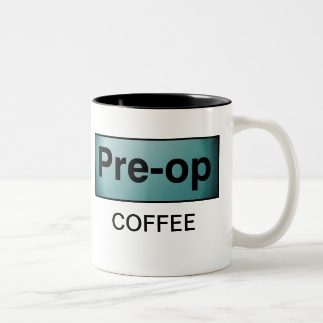 PRE-OP COFFEE Two-Tone COFFEE MUG (Right)