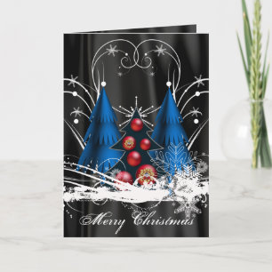 Pre-Printed Christmas Tree Card