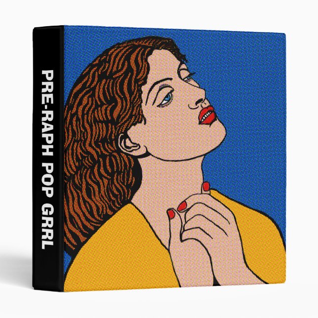 Pre-Raph Pop Grrl (1in) Binder (Front/Spine)