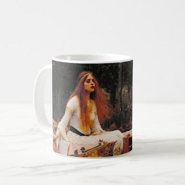 Pre-Raphaelite Lady of Shalott Coffee Mug (Front Left)