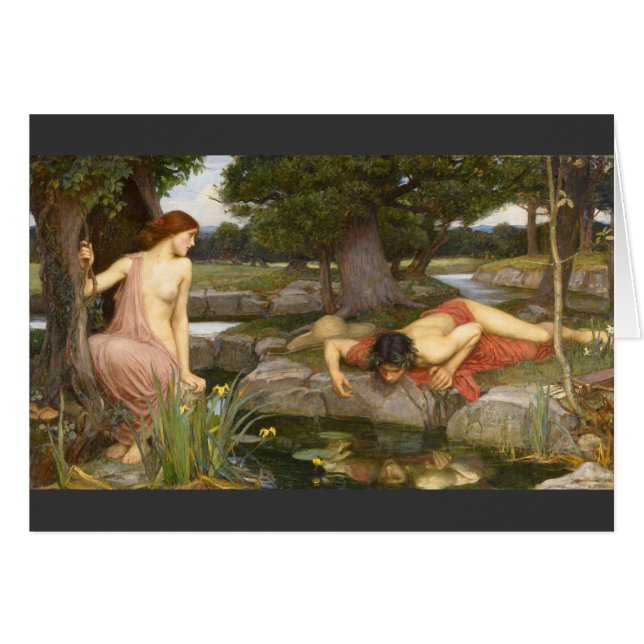 Pre-Raphaelite Painting Echo and Narcissus (Front Horizontal)