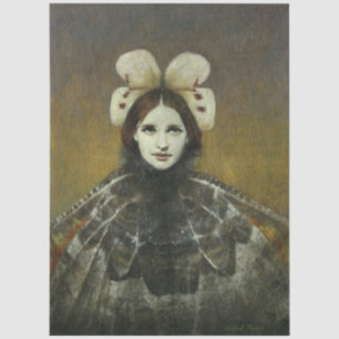 Pre-Raphaelite Style Butterfly Girl Tissue Paper