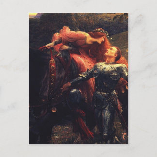 Pre Raphaelites - La Belle Dame Sans Merci Postcard