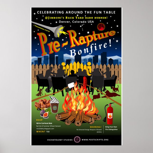 Pre-Rapture Bonfire Poster (Front)