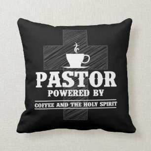 Preacher Coffee Lover Holy Spirit Caffeine Pastor Throw Pillow