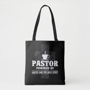 Preacher Coffee Lover Holy Spirit Caffeine Pastor Tote Bag