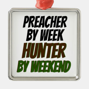 Preacher Hunter Metal Ornament