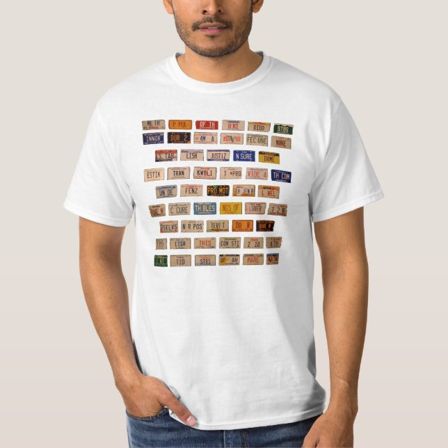 Preamble in Plates VSF01 T-Shirt (Front)