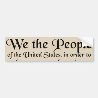 Preamble to The Constitution of the United States Bumper Sticker