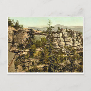 Prebischtor with Rosenberg, Bohemian Switzerland, Postcard