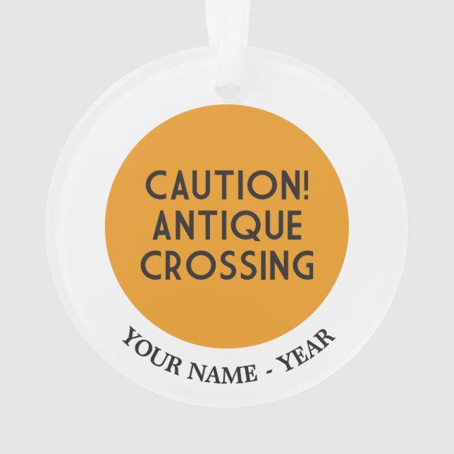 Précaution ! Croisement antique (dos)