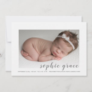 Précieux Faire-part de naissance photo d'arrivée