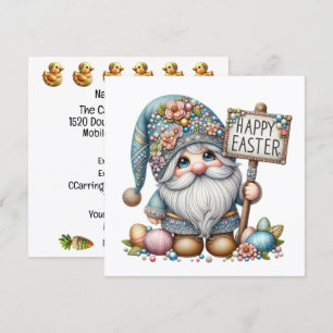 Précieux Gnome Invitation Thème Pâques